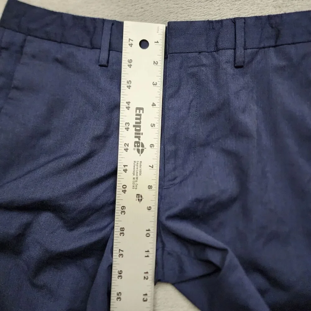 Bonobos Men’s Pants Size 34 Blue Slim Fit Flat Front Straight Leg Wool Blend